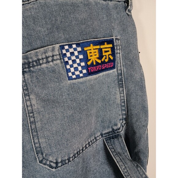 Hello Kitty and Friends Sanrio Racer Patches Wide Leg Light Jeans Size 15 - Picture 9 of 13